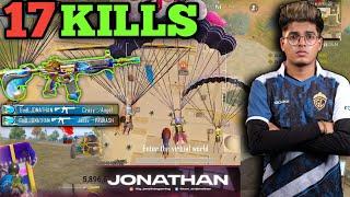 17 KILLS ! Jonathan New Best Agressive Gameplay/Forest ELF SET #jonathan #bgmi #pubg