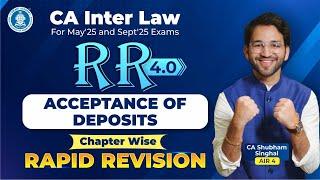 5 Deposits Revision CA Inter Law CA Shubham Singhal (AIR 4) May'25 & Sept'25