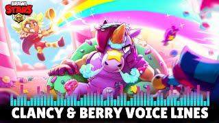 Brawl Stars Clancy and Berry Full Voice Lines