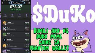 Bumili ako ng Duko Meme Coins sa Phantom Wallet under Solana + Raydium Exchange #duko #memecoins2024