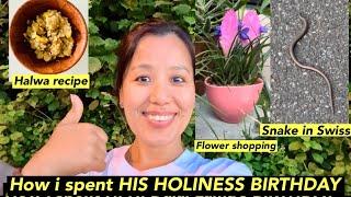 On Dalai Lamas BIRTHDAY | JACKFRUITS HALWA | SWISS SNAKE | TIBETAN VLOGGER