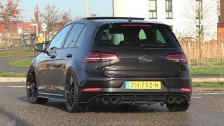 480HP VW Golf 7R with LOUD Akrapovic Exhaust - REVS & Exhaust SOUNDS!