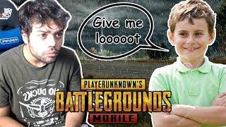 Carrying A Random 9 Year Old In PUBG Mobile Against Hackers  !!!