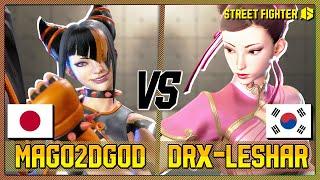 STREET FIGHTER 6  Mago2dGod (JURI) vs DRX | LeShar (CHUN-LI)  SF6 Room Match 