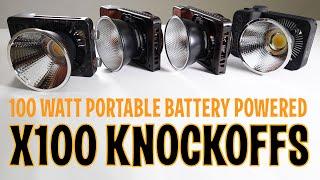 Zhiyun X100 knockoffs Colbor W100 Yidoblo ZC 100Bi 100w video lights