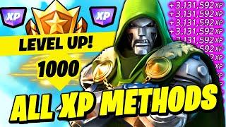 How to ACTUALLY Earn XP and Get Level 1,000 in Fortnite Marvel Season 4! (ALL XP METHODS & GLITCHES)