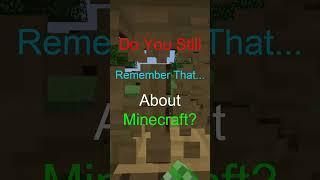 Do you have some Flashbacks now about Minecraft? - Do you remember? #shorts #minecraftshorts