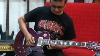 HASEESA GUITAR showroom & MISTY solo note-by-note in slow motion by KARL CROMOK