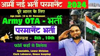 Army Permanent New Notification Out 2024 Army Offline form Permanent Bharti 2024 by Rudnesh Offline