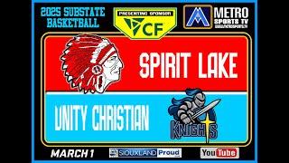 SPIRIT LAKE VS UNITY CHRISTIAN - IOWA 2A SUBSTATE