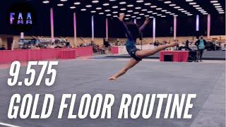 9.575 Xcel Gold Floor Routine at The Make It Count Gymnastics Spectacular 2021