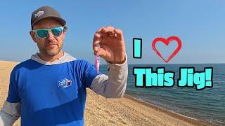 Mackerel Every Cast at Chesil Beach! | Light Lure Fishing with Small Jigs