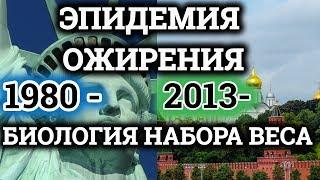 США и РОССИЯ | БИОЛОГИЯ НАБОРА ВЕСА| ЭПИДЕМИЯ ОЖИРЕНИЯ