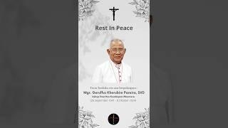 RIP Uskup Emeritus Keuskupan Maumere Mgr Gerulfus Kherubim Pareira SVD #shorts #katolik #katoliktv