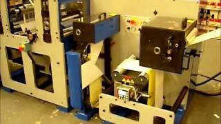 Daco TD330 - Automated Plain Label Production Line with Turret Rewinder