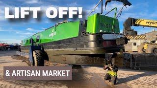 Our Narrowboat Is out of the Water for a Quick Fix plus Trading at a Market. Ep 242