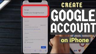 Create Google Account on iPhone (How to) | Create New Gmail Account