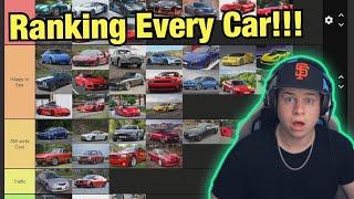 RANKING EVERY CAR TIER LIST!!! (Part 1)