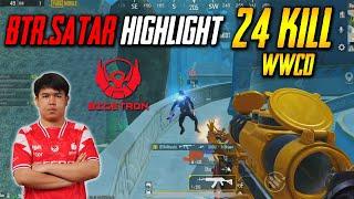 PUBG Mobile indonesia: BTR.Satar highlight 24 kill!!! WWCD