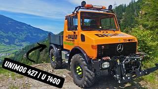 Restauration Unimog 427 U1400 6Zylinder abgeschlossen | Vorstellung in den Bergen