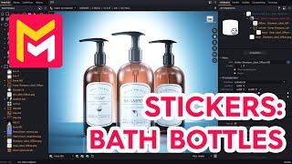 MAVERICK RENDER: 29 03 STICKERS EXAMPLE: BATH BOTTLES