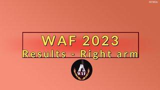 World Armwrestling Championship 2023 (WAF) | Results | Right arm