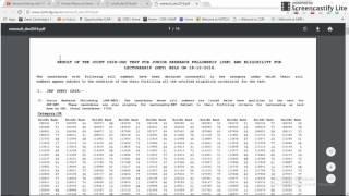 CSIR NET DECEMBER 2016 RESULT ANNOUNCED