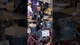 Johan Svensson plays Canopus Drums at NAMM Show 2023