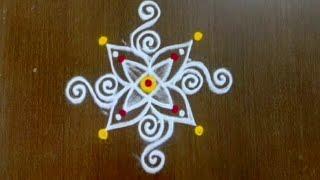 7 days 7 Rangoli//2*2 dots Attractive Mini kolangal//Small muggulu//Thiru Aarooran trendy kolangal