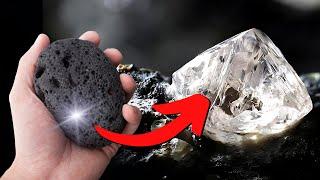 You can find diamonds inside this river stone