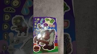 [Paper Diy] Planetas Zombie and Friends Sticker Book ASMR #asmr #shortvideo #zombie