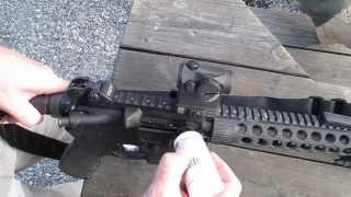 Field expedient FIREClean application on AR-15