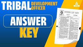 GPSC TDO Answer Key 2024 | Tribal Development Officer Class 2 Answer Key and Expected Cut Off?