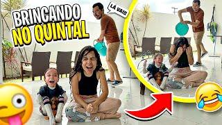 SARAH e ELOAH se DIVERTINDO no QUINTAL com o PAPAI ! Vlog da Família Araújo