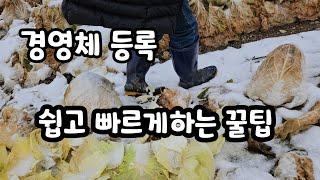 경영체 등록 이렇게하면 진짜쉽고 빠르게합니다