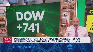 Jim Cramer talks the impact of the tariff pause on the markets