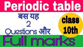 class 10th 2021 periodic table most important questions, cbse corner, science by Amit sir,