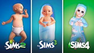 Младенцы (Новорождённые) в The Sims / Сравнение 3 частей