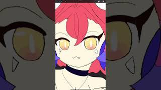 Coloring the Koraidon anime girl 3 #animegirl #pokemon #shorts #digitalart