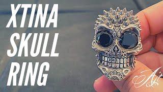 XTINA Silver Skull Ring | Tommy Lee Motley Crue | AJT Jewellery