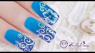 Học nail - Vẽ cọ bản Cẩm tú thanh thoát | KellyPang Nail