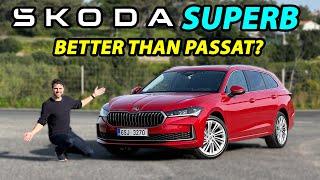 The better Passat? All-new Skoda Superb Estate driving REVIEW 2024