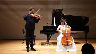 林暉恩&簡瑜君2023/11/25誠品表演廳演奏Passacaglia Handel Hakvorsen(Violin vs Cello)