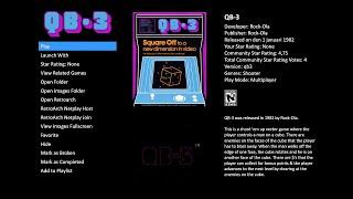 BlueYakk d̶r̶i̶n̶k̶i̶n̶g̶  Playing QB-3 (Rock-Ola, 1982)