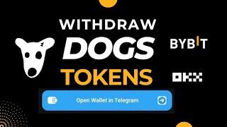 How to withdraw $DOGS   tokens.  Claim DOGS without gas fee.