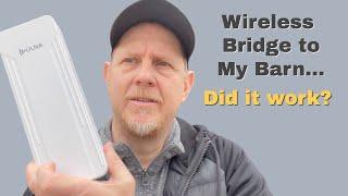 REVIEW: ULNA Wireless Bridge  Install and High Speed Internet Test to Garage Shop Barn 120 Feet Away