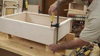 Gluing A Face Frame to a Case  |  Woodworkers Guild of America