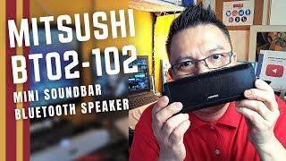 Mitsushi BT02-102 Mini Portable Soundbar Wireless Bluetooth Speaker | Unboxing | Testing | Review