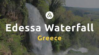 Edessa waterfall in Greece