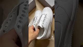 Dyed Rope Lace Custom Air Force 1 Sneakers "Mocha Brown" | Step by step tutorial (SATISFYING) 